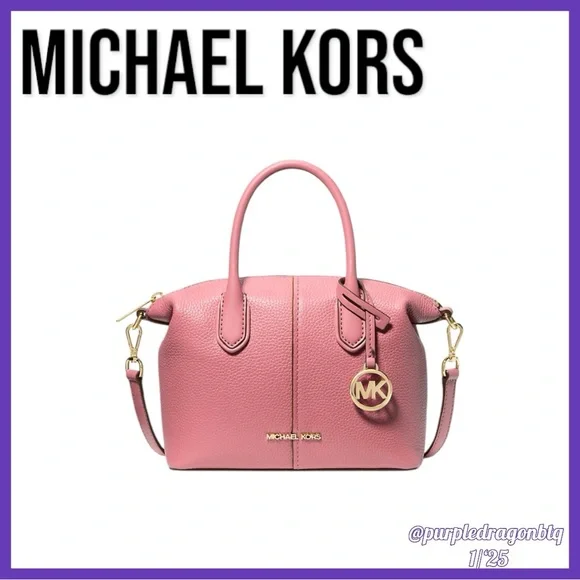 MICHAEL KORS HYDE PEBBLED LEATHER SATCHEL NWT - Picture 1 of 3